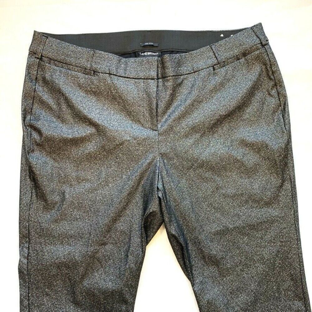 Lane Bryant Venezia The Allie Skinny Crop Jeans Stretch Sparkle Plus Size 24P - Picture 2 of 12
